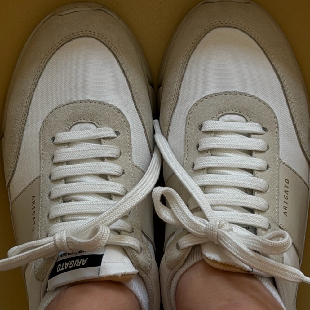 Axel Arigato Cream and White Sneakers - Picture 4 of 12